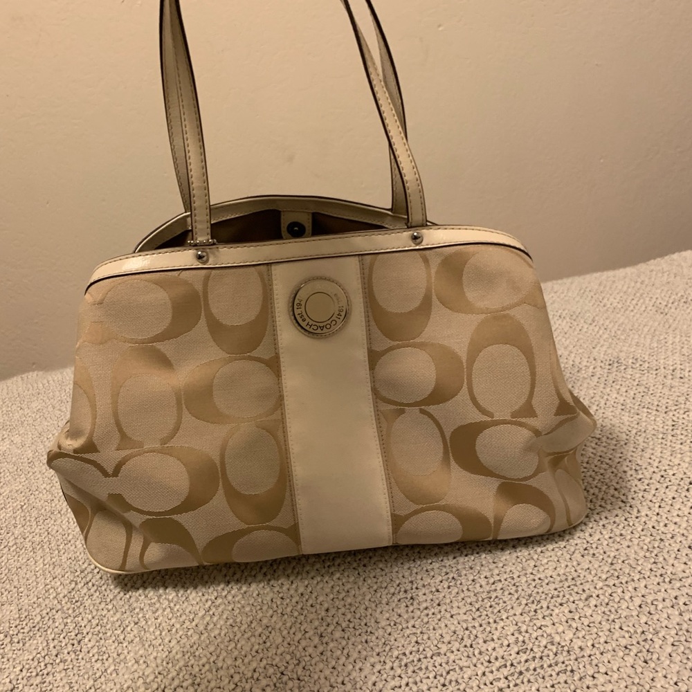 Coach signature strip bag